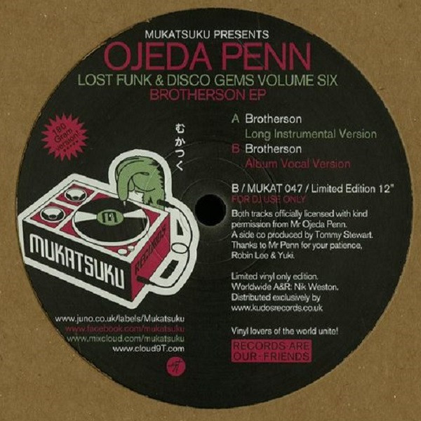 Ojeda Penn - Lost Funk & Disco Gems Volume Six - Vinyl Record 12" image 1