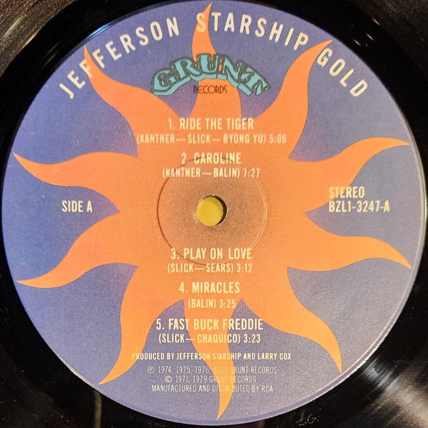 Jefferson Starship - Gold - Used Vinyl Record image 1