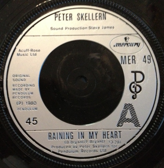 Peter Skellern - Raining In My Heart - Used Vinyl Record 7" image 1