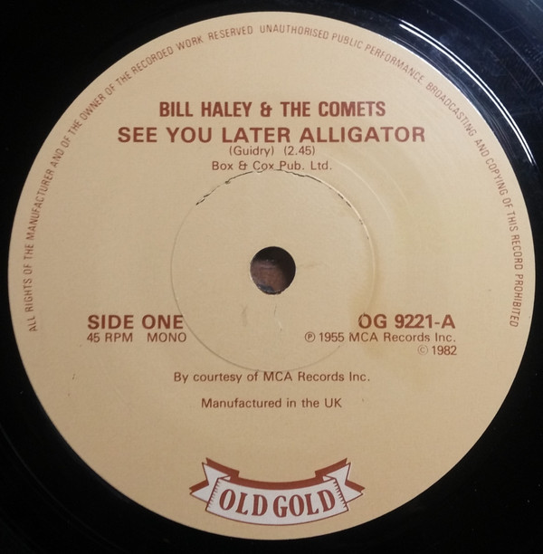 Bill Haley And His C - See You Later Alligator / Shake, Rattle & Roll image 1