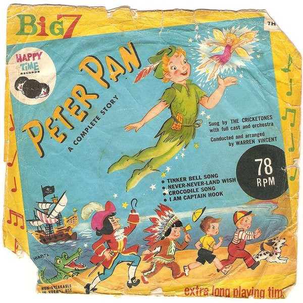 Cricketone Chorus & - Peter Pan - Used Vinyl Record 7" image 1