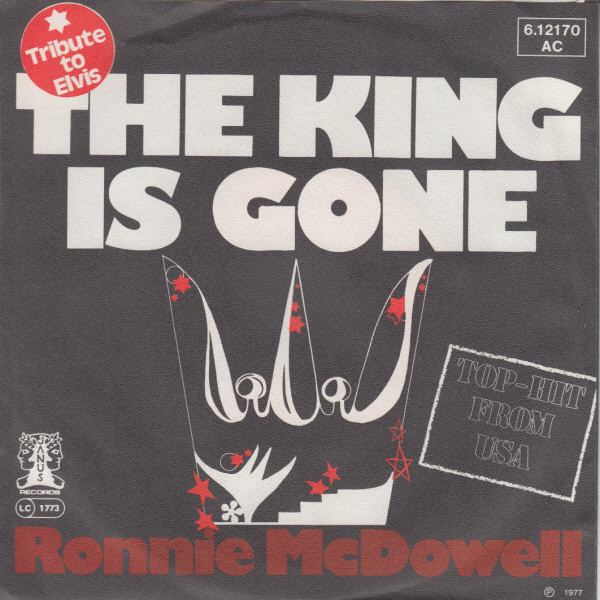 Ronnie McDowell - King Is Gone - Used Vinyl Record 7" image 1