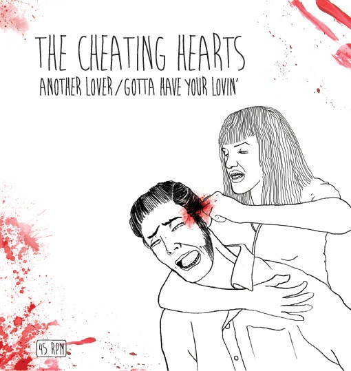 Cheating Hearts - Another Lover - Used Vinyl Record 7" image 1