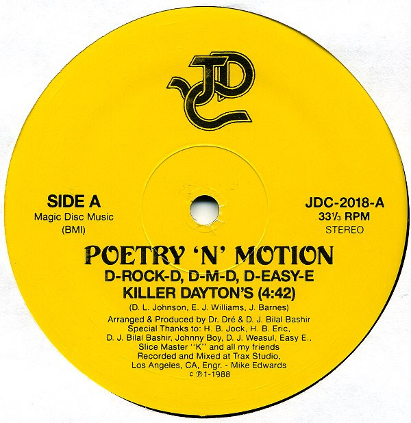Poetry 'N' Motion - Killer Dayton's - Vinyl Record 12" image 1