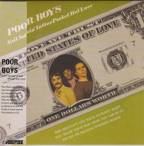 Poor Boys - Ain't Nothin' In Our Pocket But Love - CD image 1