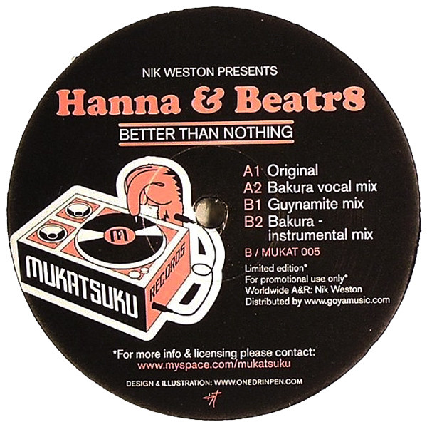 Nik Weston - Better Than Nothing - Vinyl Record 12" image 1