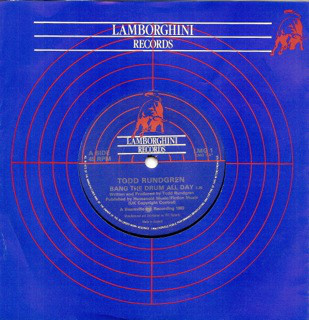 Todd Rundgren - Bang The Drum All Day - Used Vinyl Record 7" image 1