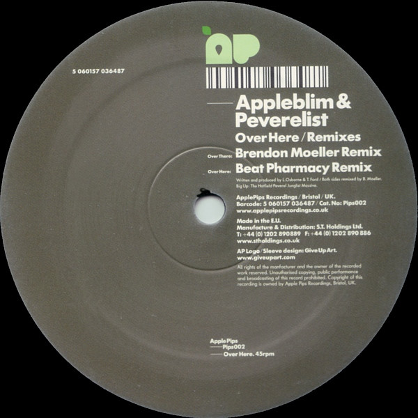Appleblim - Over Here (Remixes) - Vinyl Record 12" image 1
