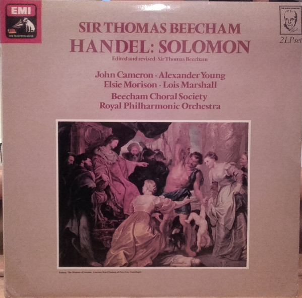 Georg Friedrich Hand - Solomon - Used Vinyl Record image 1