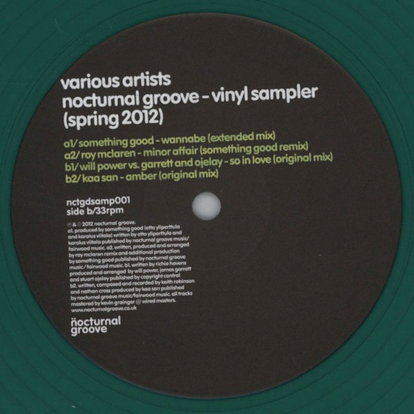 Various - Nocturnal Groove: Vinyl Sampler (Spring 2012) - Vinyl Recor image 1