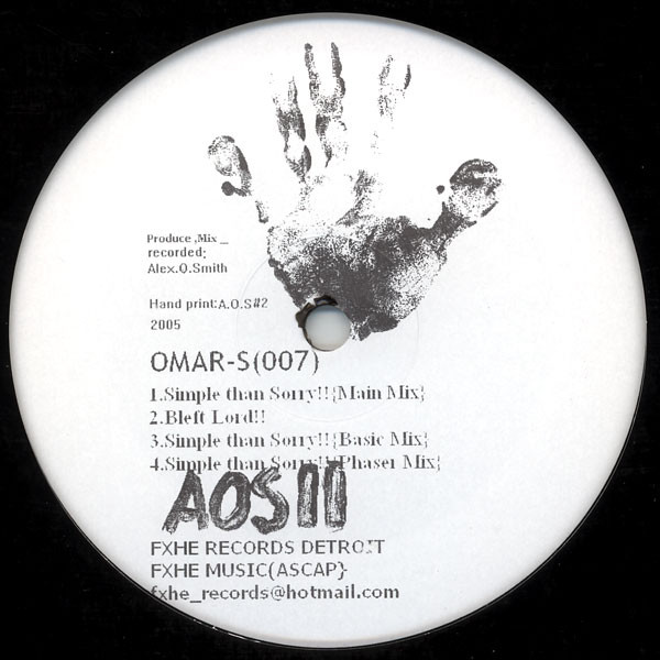Omar-S - 007 - Vinyl Record 12" image 1