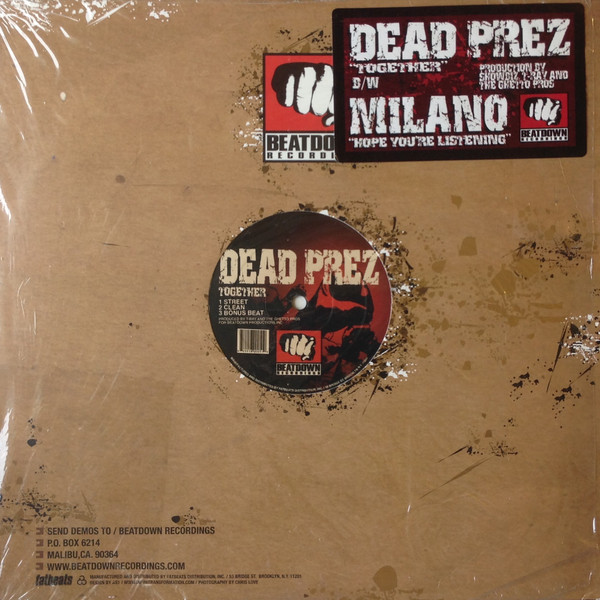Dead Prez - Together B/W Hope You're Listening - Vinyl Record 12" image 1
