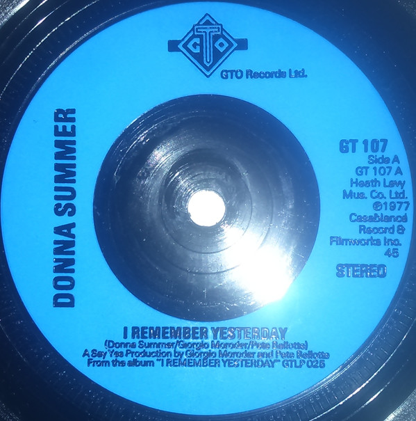 Donna Summer - I Remember Yesterday - Used Vinyl Record 7 image 1