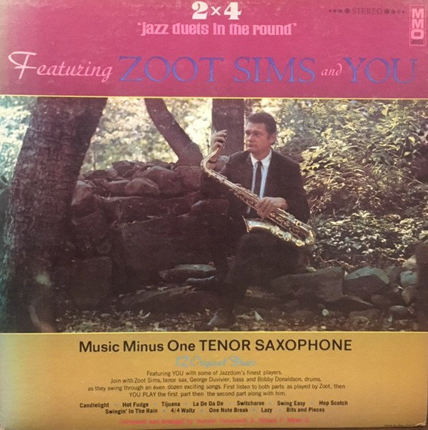Zoot Sims - 2x4 Jazz Duets in the Round: Music Minus One Tenor Sax - Us image 1