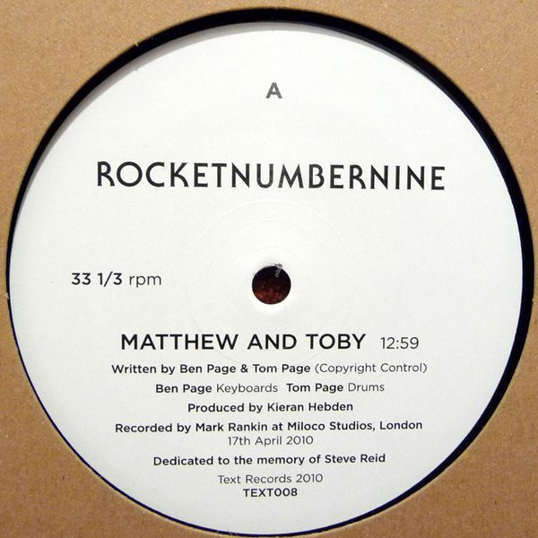 Rocketnumbernine - Matthew And Toby - Vinyl Record 12" image 1