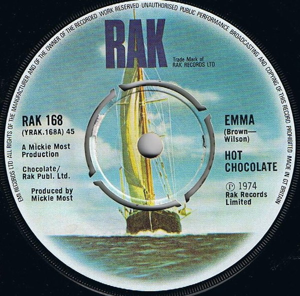 Hot Chocolate - Emma - Used Vinyl Record 7" image 1