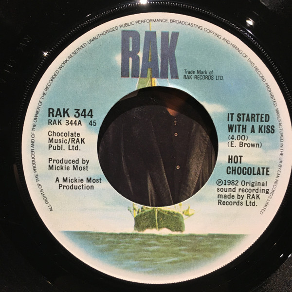 Hot Chocolate - It Started With A Kiss - Used Vinyl Record 7" image 1