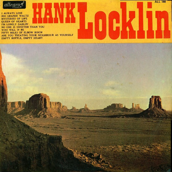 Hank Locklin - Used Vinyl Record image 1