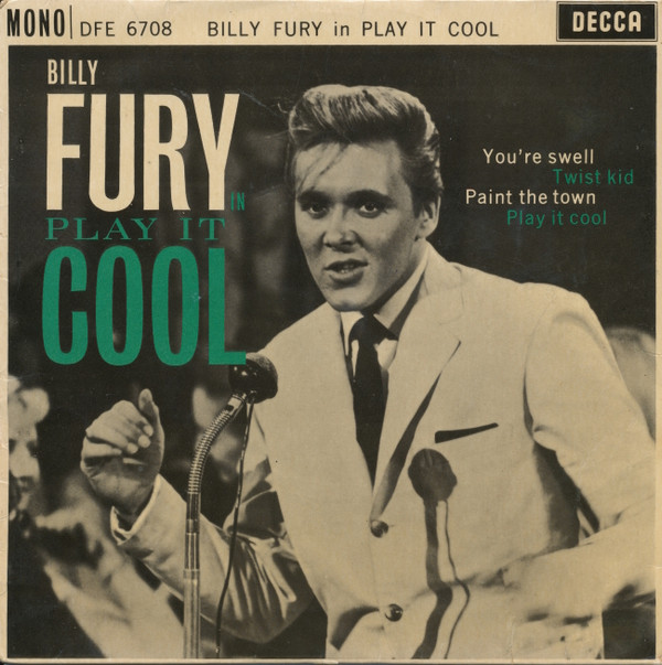 Billy Fury - Play It Cool - Used Vinyl Record 7" image 1