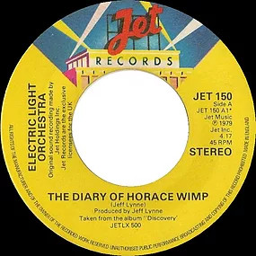 Electric Light Orche - Diary Of Horace Wimp - Used Vinyl Record 7" image 1