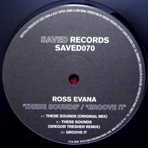 Ross Evana - se Sounds / Groove It - Vinyl Record 12" image 1