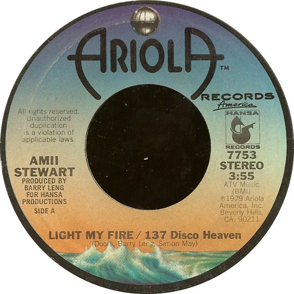 Amii Stewart - Light My Fire / 137 Disco Heaven - Used Vinyl Record 7 image 1
