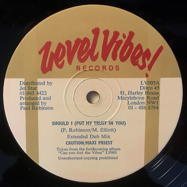 Caution - Should I (Put My Trust In You) - Used Vinyl Record 12" image 1