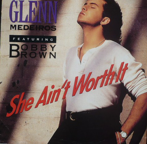 Glenn Medeiros - She Ain't Worth It - Used Vinyl Record 12" image 1