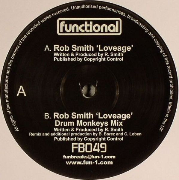 Rob Smith - Loveage - Vinyl Record 12" image 1