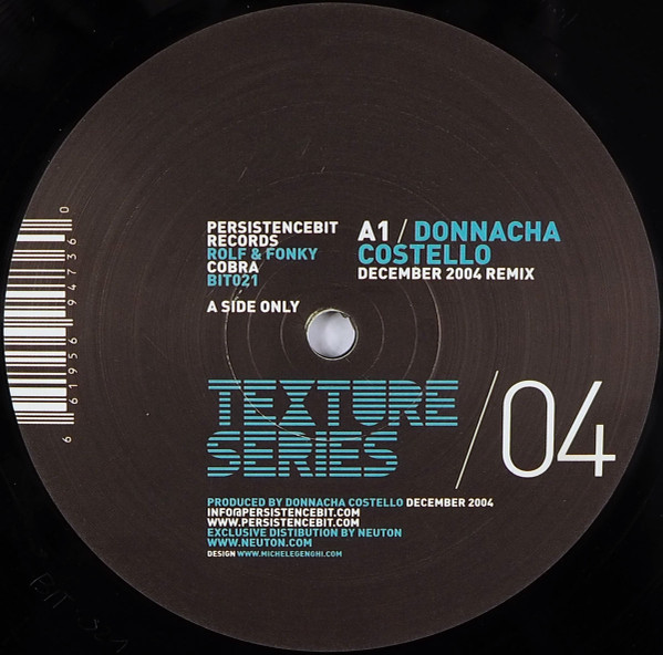 Rolf & Fonky - Cobra (Donnacha Costello December 2004 Remix) - Vinyl image 1