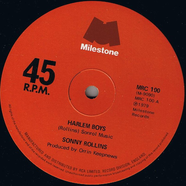 Sonny Rollins - Harlem Boys - Used Vinyl Record 12" image 1
