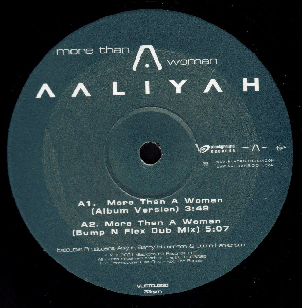 Aaliyah - More Than A Woman (Bump & Flex Mixes) - Used Vinyl image 1