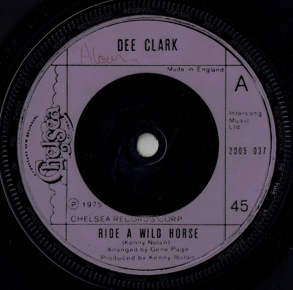 Dee Clark - Ride A Wild Horse - Used Vinyl Record 7" image 1