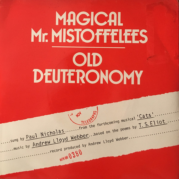 Paul Nicholas - Magical Mr. Mistoffelees - Used Vinyl Record 7" image 1