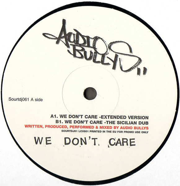 Audio Bullys - We Don't Care - Used Vinyl Record 12" image 1