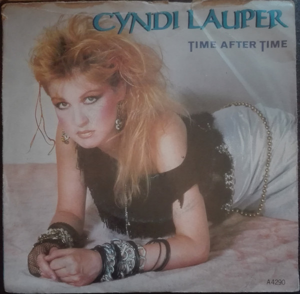 Cyndi Lauper - Time After Time - Used Vinyl Record 7" image 1
