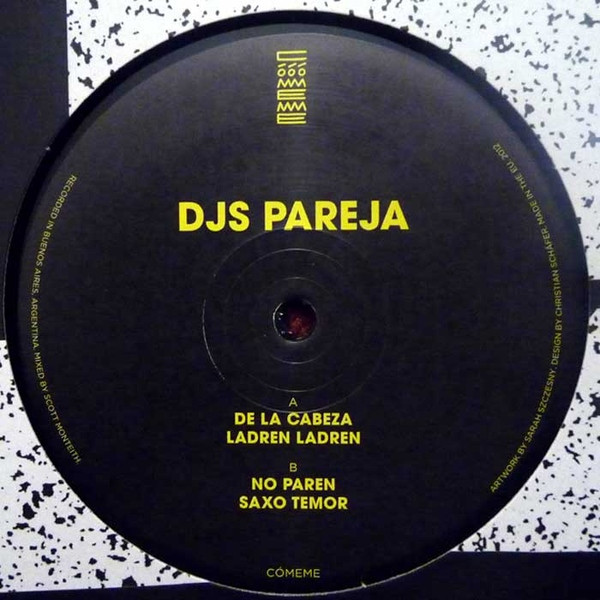DJs Pareja - De La Cabeza - Vinyl Record 12" image 1
