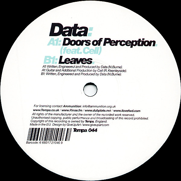 Data - Doors Of Perception / Leaves - Vinyl Record 12" image 1
