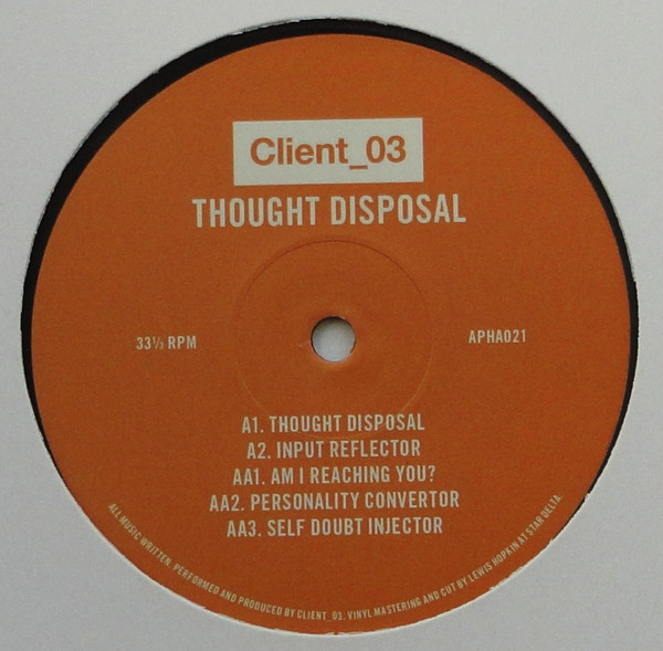 Client_03 - Thought Disposal - Vinyl Record 12" image 1