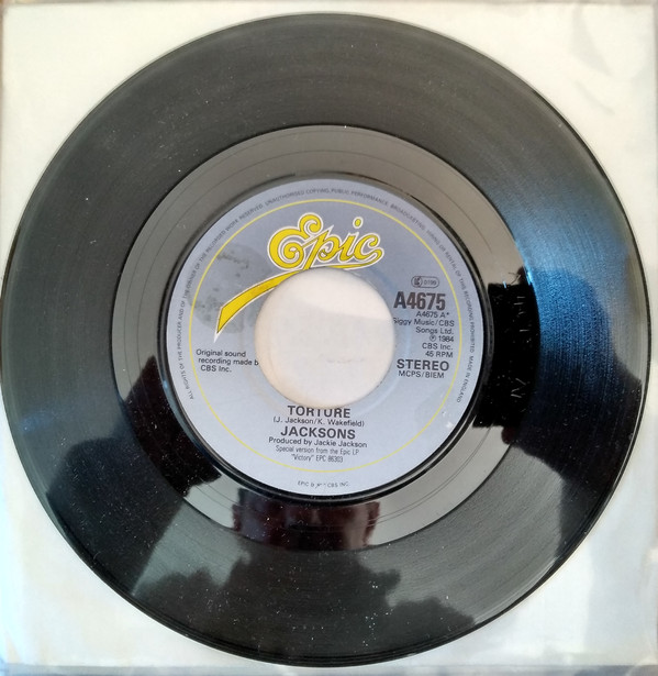 Jacksons - Torture - Used Vinyl Record 7" image 1