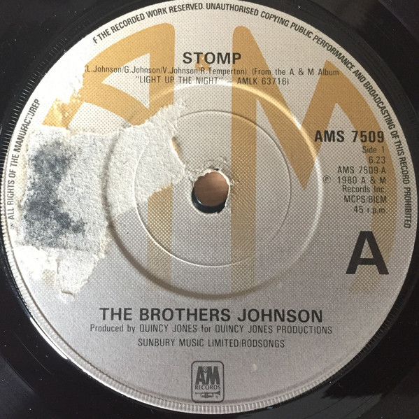 Brothers Johnson - Stomp! - Used Vinyl Record 7" image 1