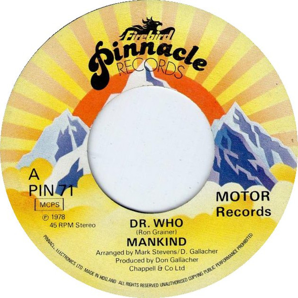 Mankind - Dr. Who - Used Vinyl Record 7" image 1