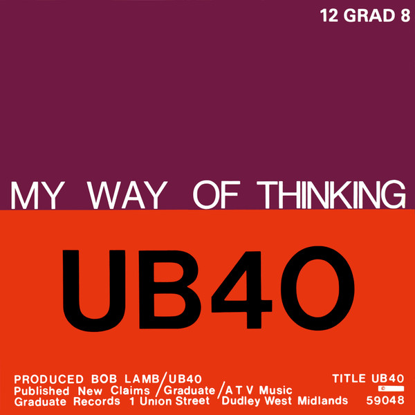 UB40 - My Way Of Thinking / I Think Its Going To Rain Today - Used Vinyl image 1
