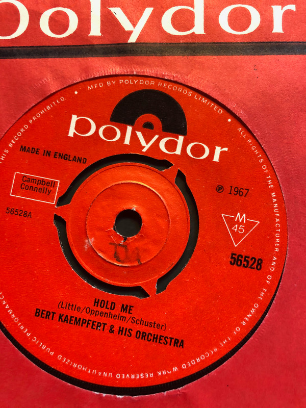 Bert Kaempfert & His - Hold Me - Used Vinyl Record 7" image 1