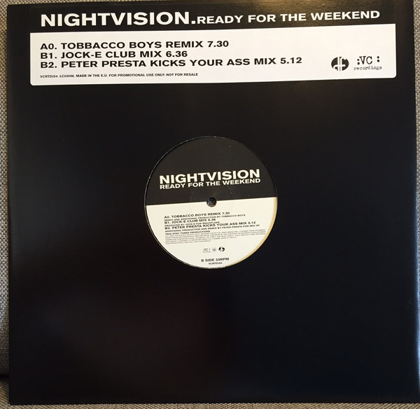 Nightvision - Ready For The Weekend - Used Vinyl Record 12" image 1