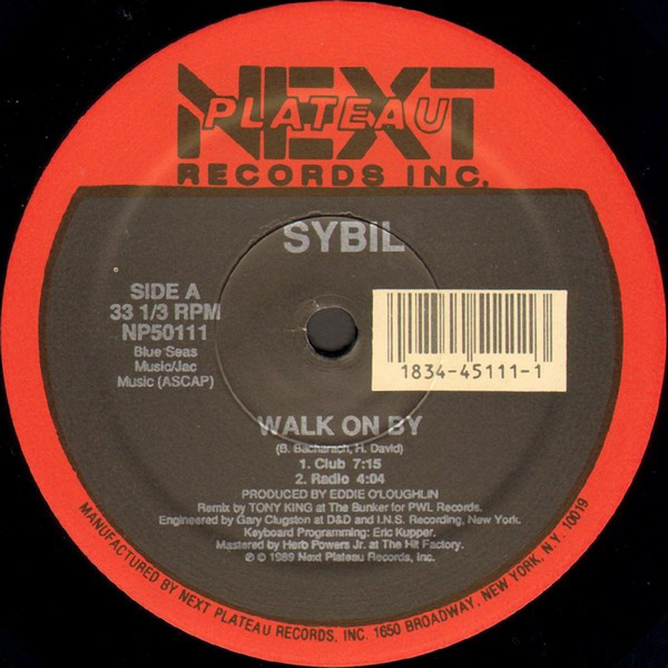 Sybil - Walk On By - Used Vinyl Record 12" image 1