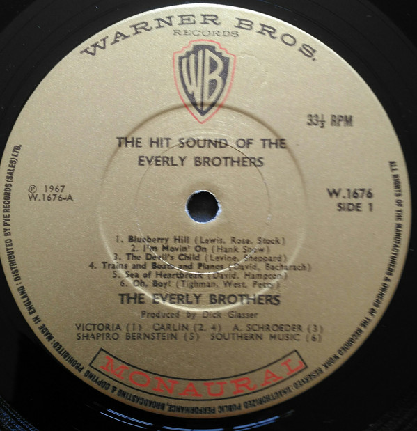 Everly Brothers - Hit Sound Of The - Used Vinyl Record image 1