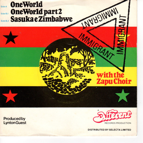 Immigrant With The Z - One World - Used Vinyl Record 7" image 1