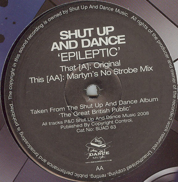 Shut Up & Dance - Epileptic - Vinyl Record 12" image 1
