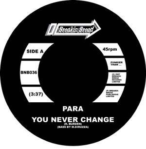 DJ Para - You Never Change - Vinyl Record 7" image 1
